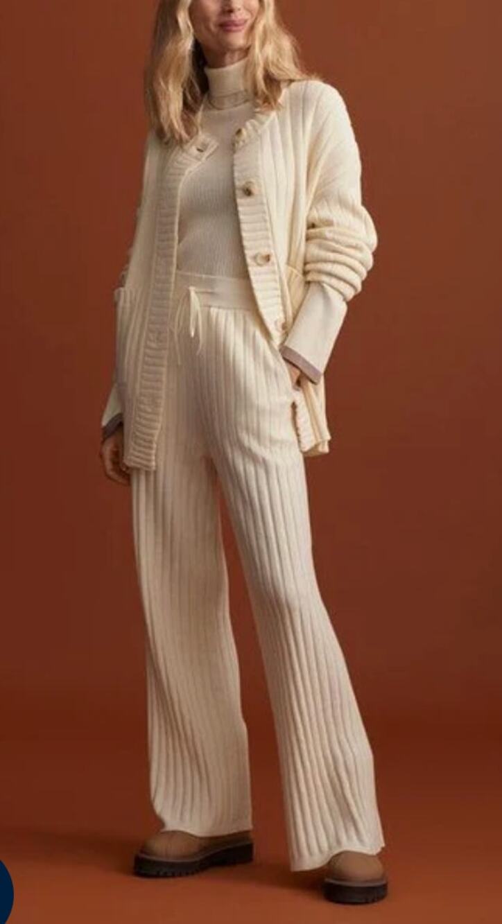 Varley Simeon Wide Rib Knit Trouser, XS $128